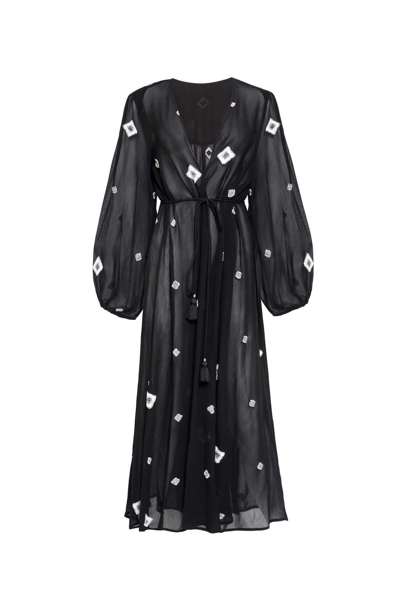 LISSA KAFTAN IVORY BEADS