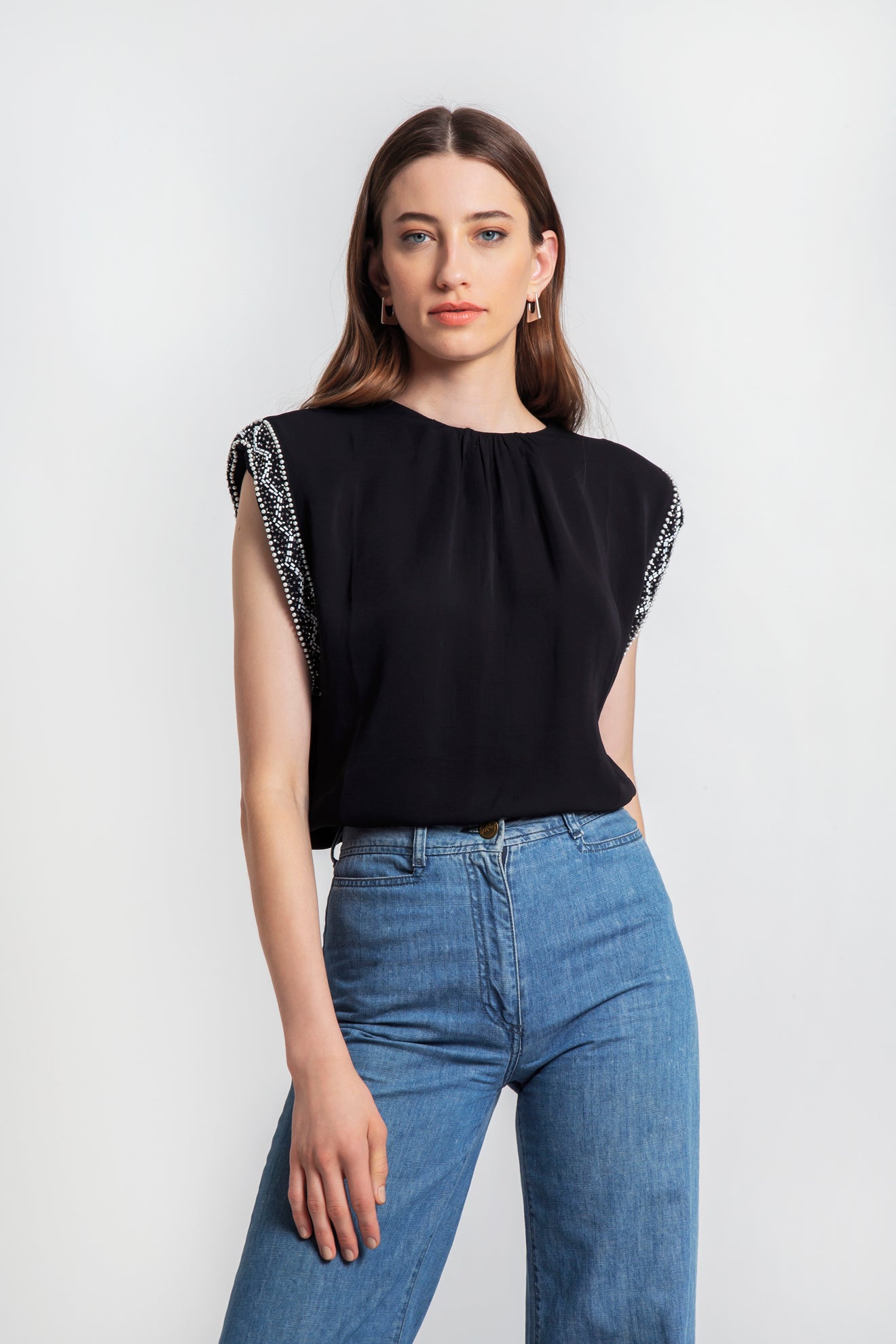 BIANCA TOP IVORY BEADS