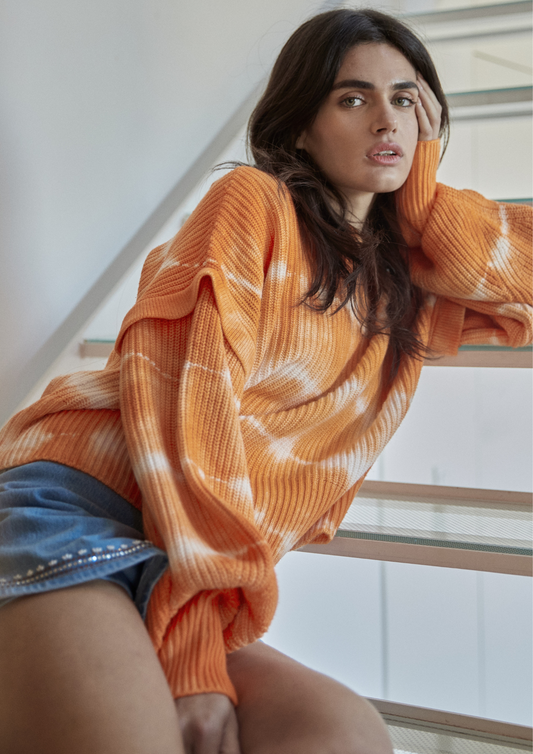 VOILÁ SWEATER TANGERINE BATIK